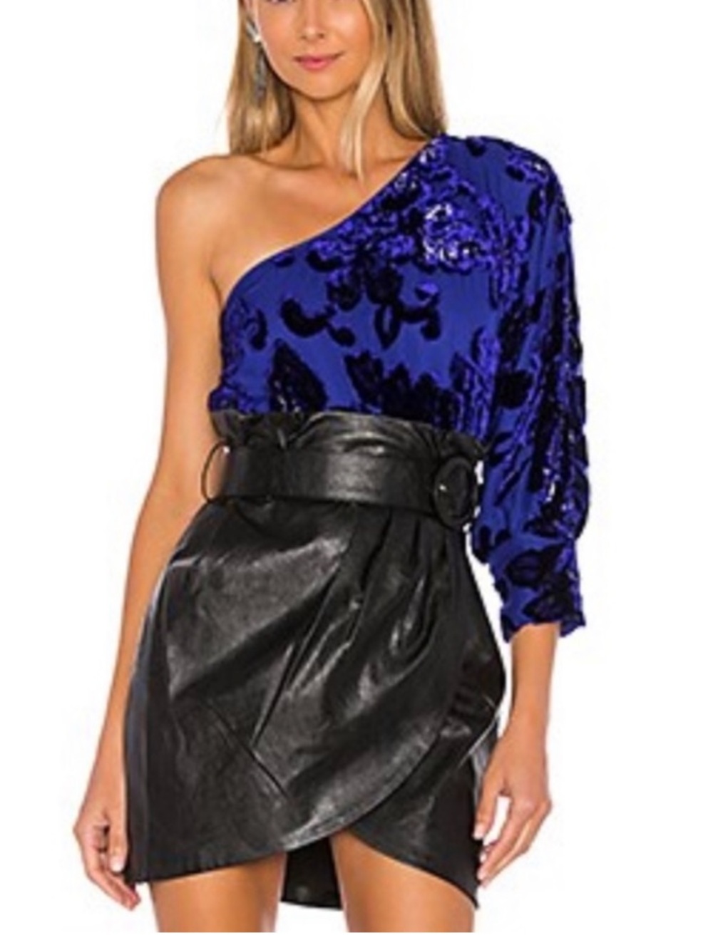House of Harlow x Revolve Arlen Sapphire Blue Bodysuit